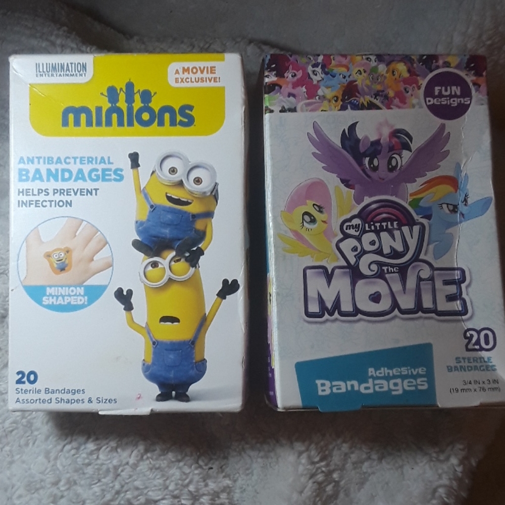 Band aids My Little Pony & Minions
